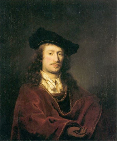Diamond Painting Johannes vermeer zelf met Ronde steentjes 100x80cm - Beste Kwaliteit